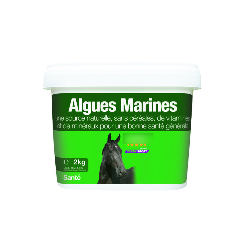 Algues marines - source naturelle de minéraux et vitamines pour chevaux - AGRI HORSE