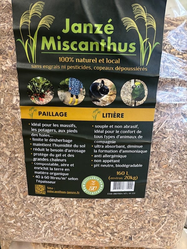 Litière de Miscanthus